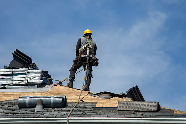 Professional Gutter Installation technician working in Green, OH